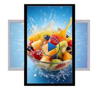 Lettore multimediale di pubblicità digitale, schermo a 18,5 pollici LED, compatibile HDMI/USB/WiFi, commutatore di ritratto/paesaggio per l'esposizione del chiosco del ristorante