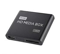 Lettore multimediale HDMI Full HD, Mini lettore multimediale digitale HDMI 1080p Ultra Supporto USB, schede SD MMC RMVB MP3 AVI e MKV (EU)(EU)
