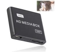 Lettore Multimediale Mini Box Full HD 1080P, Forte compatibilità Decodifica Perfetta Bellissimo Aspetto per il Televisore (Spina europea)