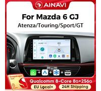 Lettore multimediale per auto Ainavi per Mazda 6 GJ Atenza 2013 2014 2015 Touring Sport GT Wireless Carplay Android Auto 4G Wifi 2din