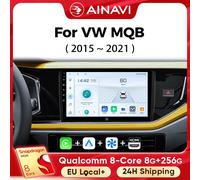 Lettore multimediale per auto Ainavi per VW Volkswagen MQB POLO VI Plus Jetta MK7 T6 Bora Wireless Carplay Android Auto 4G Wifi 2din