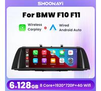 Lettore multimediale per auto Carplay senza fili per BMW Serie 5 F10 F11 2011-2016 CIC NBT Android 14 Navigazione GPS IPS 128GB Unità principale 8 Core-CIC 4-64GB Camera