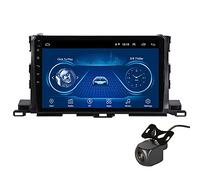 Lettore multimediale per auto HYMLMY Android 10.0 da 9" per Toyota Highlander 2015-2018 - Navigazione GPS,Bluetooth,Wi-Fi,Mirrorlink,USB,SWC,ricevitore stereo