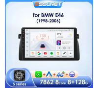 Lettore multimediale per auto per BMW E46 M3 1999 - 2006 Carplay Android Auto 9 pollici 2 Din GPS navi Sistemi intelligenti per auto BT 4G wifi P2CP rear cam