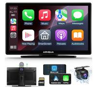 [Lettore multimediale per auto] Schermo Apple Carplay per auto con Dash Cam 2.5K + 1080p Backup Camera, Car Tablet Pro Max 2026 pollici HD IPS Carplay & Android Auto Screen,Siri, AUX/FM, Mirror Link