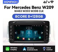 Lettore multimediale per auto Wireless Carplay per Mercedes/Benz/W209/W168/M/ML/W208/W463/Viano/W639/Vito/Vaneo Android 14 4G Wifi 4Core 2-16GB OBD Cam