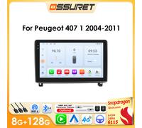 Lettore multimediale stereo per auto Android 2din per Peugeot 407 2004-2011 Auto Radio Wireless Carplay Autoradio QS GPS intelligente P2CP rearcam