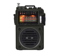 Lettore musicale, HRD-700 AM, lettore musicale radio FM, portatile, segnale di ricezione, altoparlante BT ricaricabile, punk, arte retrò, regalo di compleanno, antenna in metallo retrattile con ec