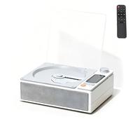 Lettore Musicale, Lettore CD Portatile Con Display LED, Supporta CD/FM/USB/Cuffie/Uscita Ottica, Piccolo Lettore Retrò Ricaricabile Per Viaggio Casa Soggiorno Camera Da Letto White