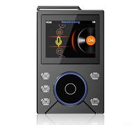 Lettore musicale MP3, con doppia decodifica WM8965 chip BT connessione 320 x 240 risoluzione display corpo in lega di alluminio CNC (nero 16 GB)
