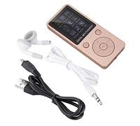 Lettore musicale MP4, registratore e lettore musicale per schermo portatile, supporto per lettore MP4 igital Scheda TF da 32 GB con cuffie Tempo di standby lungo(Oro rosa)
