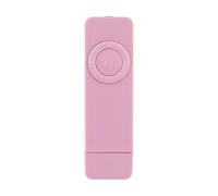 Lettore musicale portatile USB MP3 con cuffie, colore rosa | Mini lettore musicale con connettore USB e audio senza perdita per schede TF, per studenti e pendolari fino a 16 GB