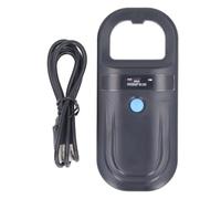 Lettore portatile per l’identificazione degli animali, 134,2 kHz ISO11784 FDX-B, scanner per microchip per animali da compagnia con ricarica USB, buzzer integrato e display OLED,