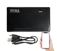 Lettore Schede di Memoria - Adattatore USB Per Fotocamera E Memorie - Adattatore Portatile 6 Slot Trasferimento Veloce Multifunzione per Viaggio File Fotografia Telefoni e Dispositivi con Unità Flash