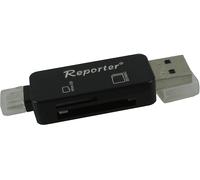 LETTORE SCHEDE DI MEMORIA REPORTER CARD READER SD + MICRO