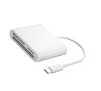 Lettore schede Memoria USB C Scheda a 3 Slot TF Lettura simultanea della Scrittura per Lettore telefonico Trasferimento Dati Tipo C Adattatore Memoria USB Portatile