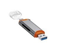 Lettore schede memoria USB qualità in alluminio Dotato porte USB A per un lettore schede standard con trasferimento a buona velocità