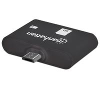 Lettore Schede OTG Micro USB SD MicroSD per Smartphone Tablet - Manhattan IDATA UOTG-READER3