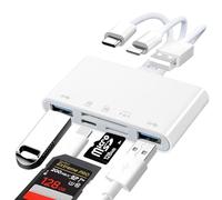 Lettore Schede SD, Lettore Micro SD 8 in 1 Adattatore USB C USB per iPhone/iPad/Mac/Android Samsung Scheda Micro SD Supporta SD/SDHC/SDXC/MMC