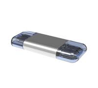 Lettore Schede Type C USB 3.0 in Lega di Zinco per Microsd Nm | Lettura Fino a 90 Megabyte al Secondo, Slot Microsd Nascosto, per Backup Rapido e Condivisione tra Dispositivi