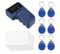 Lettore scrittore RFID, duplicatore fotocopiatrice RFID - Duplicatore di carte RFID Copiatrice di carte portatile - Scanner ID 125KHz per elettrodomestici con 6 tag scrivibili per carte di parcheggio
