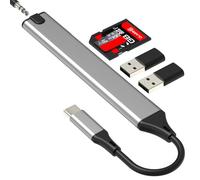 Lettore SD USB C Jack Adattatore per iPhone 17 16 15 Pro Max Cable a Micro SD Presa per Apple Cuffie da 3,5 mm Auricolari Hub cablato Compatibile con Samsung Galaxy S26 S25 Ultra Telefono