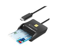 LETTORE SMART CARD ATLANTIS LAND P005-SMARTCR-C USB Type-C Plug & Play per CNS, Firma Digitale e Home Banking