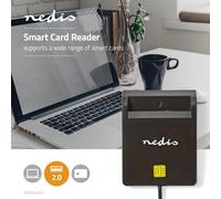 LETTORE Smartcard Reader | USB 2.0 | Black NEDIS