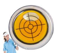 Lettore verde da golf con livella rotonda con visualizzazione precisa dei | Clip magnetica per cappello da golf, adatta per il fissaggio a cappelli da golf, cravatte e vestiti