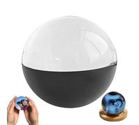 Lettore Video con Sfera di Cristallo, Sfera di Cristallo 3d da 2,7 Pollici Fai da Te, Display Personalizzato con Schermo Elettronico, Memoria per Momenti in Famiglia, Anniversari(Nero)