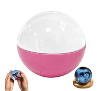 Lettore Video con Sfera di Cristallo, Sfera di Cristallo 3d da 2,7 Pollici Fai da Te, Display Personalizzato con Schermo Elettronico, Memoria per Momenti in Famiglia, Anniversari(Pink)
