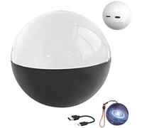 Lettore Video Crystal Ball Display Sferico 3D con Volume Regolabile Display Digitale da 2,7In con Memoria Video Sfera di Vetro Digitale per I Tuoi Ricordi Black