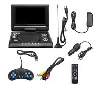 Lettore video, Lettore DVD widescreen da 7,8 pollici 16: 9 Schermo LCD ruotabile a 270 ° Home Car TV Lettore DVD VCD portatile Visualizzatore MP3 con funzione di gioco