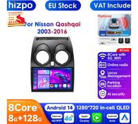 Lettore video multimediale per autoradio Android 14 da 9 pollici 8G + 128G 2din per Nissan Qashqai 1 J10 2006-2013 Navigazione GPS BT MirrorLink