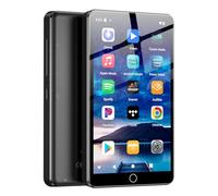 Lettori MP3 144GB con Bluetooth WiFi, lettori MP4 da 2000mAh con schermo touchscreen da 4” e altoparlante, lettori musicali MP3 con sistema operativo Android 13, Spotify, Audible, Play Store (Black)