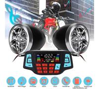 Lettori MP3 Bluetooth per moto, altoparlanti stereo, radio FM, lettore musicale MP3, telecomando per