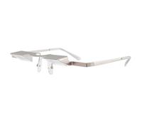 Lettori pigri - Occhiali con prism leggeri e comodi da leggere per dormire, da tensione per il collo, sdraiati per TV, libri di lettura o rilassante, accessorio ottico comfort domestico, Silver