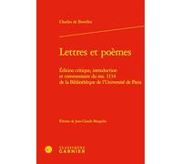 Lettres et poèmes: Edition critique, introduction et commentaire