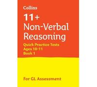 Letts 11+ 11+ Non-Verbal Reasoning Quick Practice Tests Age 10-11 (Y (Tascabile)