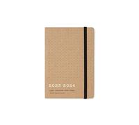 Letts Eco Writers Quotes - Agenda accademica 2023/2024, formato A6, visualizzazione settimanale, colore: marrone
