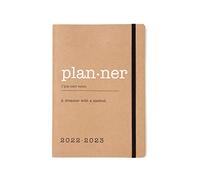 Letts Eco Writers Words - Agenda 22,23 settimane, formato A5, colore: Marrone Kraft