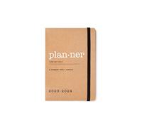 Letts Eco Writers Words - Agenda accademica 2023/2024, formato A6, visualizzazione settimanale, colore: marrone