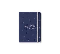 LETTS Joy A6 Agenda Piccola Settimanale su 2 pagine (multilingue) Blue 2024