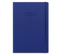 LETTS Memo A4 settimana su 2 pagine (multilingue) Blue 2024