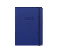 LETTS Memo A6 settimana su 2 pagine (multilingue) Blue 2024