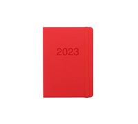LETTS Memo - Agenda 2023, formato A6, visualizzazione settimanale, colore: rosso, 23-080264