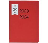 Letts Memo - Agenda accademica 2023/2024, formato A5, visualizzazione settimanale, colore: rosso