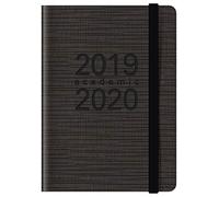 Letts Memo - Agenda accademica con visualizzazione settimanale, formato A6, 19/20, colore: nero