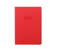 LETTS Memo - Agenda settimanale 2023, formato A5, colore: rosso, 23-080267