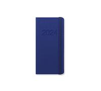 LETTS Memo Slim Settimana su 2 pagine (multilingue) Blue 2024